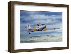 T6 Harvard Airplane-paul fleet-Framed Photographic Print