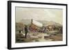 T662 Klaass Smit's River, with a Broken Down Wagon, Crossing the Drift, South Africa, 1852-Thomas Baines-Framed Giclee Print