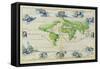 T684 World Map, from the Portolan Atlas of the World-null-Framed Stretched Canvas