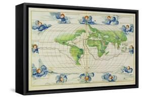 T684 World Map, from the Portolan Atlas of the World-null-Framed Stretched Canvas