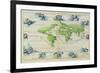 T684 World Map, from the Portolan Atlas of the World-null-Framed Giclee Print