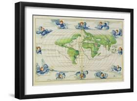 T684 World Map, from the Portolan Atlas of the World-null-Framed Giclee Print