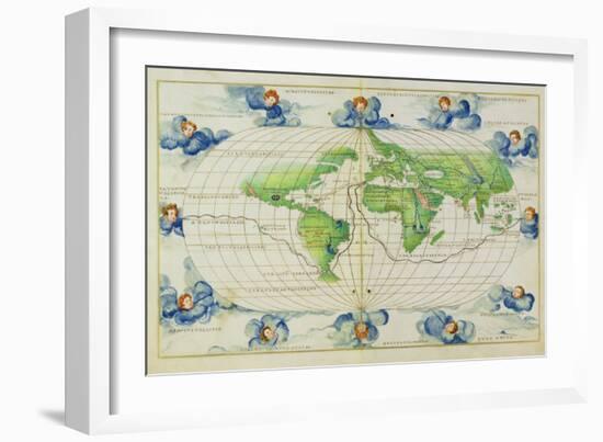 T684 World Map, from the Portolan Atlas of the World-null-Framed Giclee Print