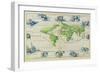 T684 World Map, from the Portolan Atlas of the World-null-Framed Giclee Print