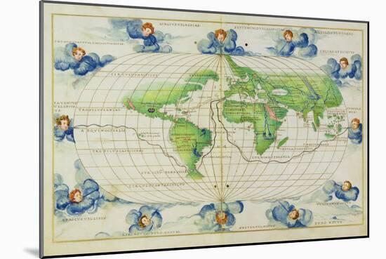 T684 World Map, from the Portolan Atlas of the World-null-Mounted Giclee Print