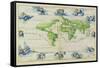 T684 World Map, from the Portolan Atlas of the World-null-Framed Stretched Canvas