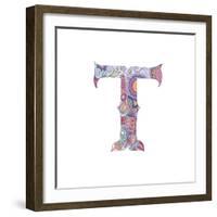 T-Green Girl-Framed Giclee Print