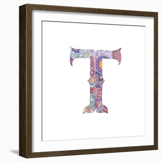 T-Green Girl-Framed Giclee Print