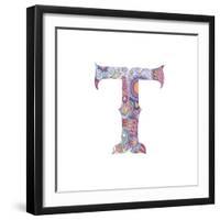 T-Green Girl-Framed Giclee Print