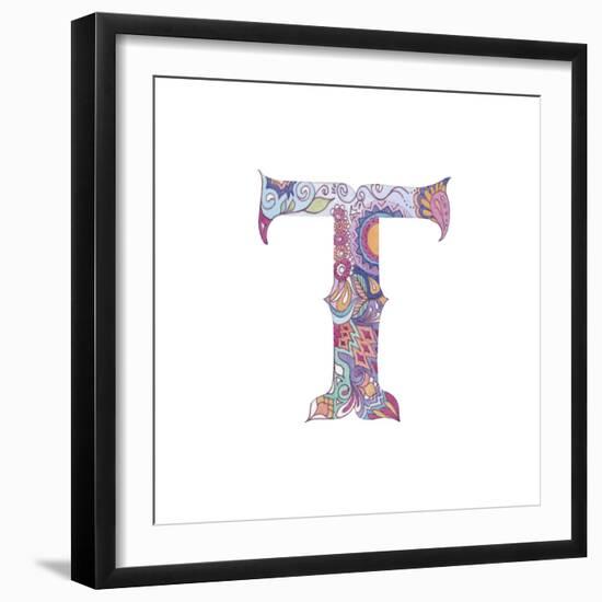 T-Green Girl-Framed Giclee Print