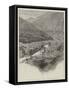 Ta-Chien-Lu, a Mountain Village, Altitude 8400 Feet-Charles Auguste Loye-Framed Stretched Canvas