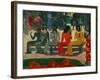 Ta Matete. Canvas.-Paul Gauguin-Framed Giclee Print