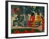 Ta Matete. Canvas.-Paul Gauguin-Framed Giclee Print