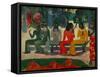 Ta Matete. Canvas.-Paul Gauguin-Framed Stretched Canvas