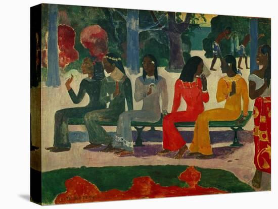 Ta Matete. Canvas.-Paul Gauguin-Stretched Canvas
