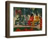 Ta Matete. Canvas.-Paul Gauguin-Framed Giclee Print