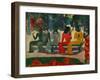 Ta Matete. Canvas.-Paul Gauguin-Framed Giclee Print