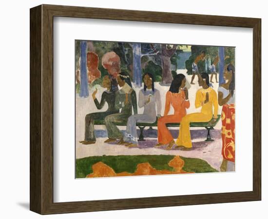 Ta Matete (The Market), 1892-Paul Gauguin-Framed Giclee Print