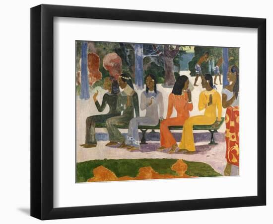 Ta Matete (The Market), 1892-Paul Gauguin-Framed Giclee Print