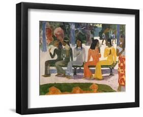 Ta Matete (The Market), 1892-Paul Gauguin-Framed Giclee Print