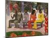 Ta Matete (We Shall Not Go to Market Today) 1892-Paul Gauguin-Mounted Premium Giclee Print