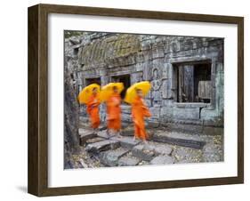 Ta Phrohm Temple, Angkor Wat, Siem Reap, Cambodia-Gavin Hellier-Framed Photographic Print