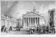 The Bank of England and Royal Exchange, City of London, C1845-TA Prior-Framed Giclee Print