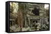 Ta Prohm Pagoda at Angkor Wat, Cambodia-Paul Souders-Framed Stretched Canvas