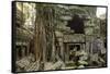 Ta Prohm Pagoda at Angkor Wat, Cambodia-Paul Souders-Framed Stretched Canvas