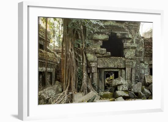 Ta Prohm Pagoda at Angkor Wat, Cambodia-Paul Souders-Framed Photographic Print