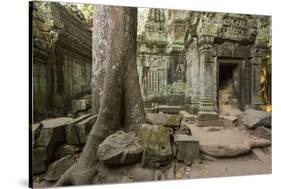 Ta Prohm Pagoda at Angkor Wat, Siem Reap, Cambodia-Paul Souders-Stretched Canvas