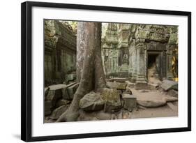 Ta Prohm Pagoda at Angkor Wat, Siem Reap, Cambodia-Paul Souders-Framed Photographic Print