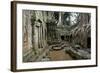 Ta Prohm Temple Dating from the Mid 12th to Early 13th Centuries-Jean-Pierre De Mann-Framed Photographic Print