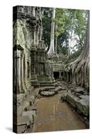 Ta Prohm Temple Dating from the Mid 12th to Early 13th Centuries-Jean-Pierre De Mann-Stretched Canvas