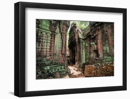 Ta Prohm Temple with Giant Banyan Tree at Angkor Wat Complex, Siem Reap, Cambodia-Im Perfect Lazybones-Framed Photographic Print