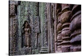 Ta Som Temple, Built in 12th Century by King Jayavarman Vii, Angkor-Nathalie Cuvelier-Stretched Canvas