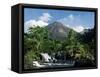 Tabacon Hot Springs and Volcan Arenal-Kevin Schafer-Framed Stretched Canvas