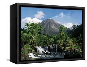 Tabacon Hot Springs and Volcan Arenal-Kevin Schafer-Framed Stretched Canvas