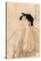 Tabako O Suu Onna-Kitagawa Utamaro-Stretched Canvas