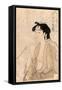 Tabako O Suu Onna-Kitagawa Utamaro-Framed Stretched Canvas