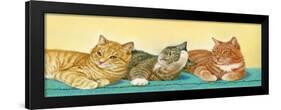 Tabbies-Janet Pidoux-Framed Giclee Print