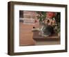 Tabby Cat Resting on Garden Terrace, Italy-Adriano Bacchella-Framed Photographic Print