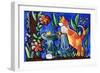 Tabby Cat with Rubber Duck-sylvia pimental-Framed Art Print