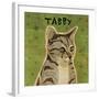 Tabby (grey) (square)-John W^ Golden-Framed Art Print