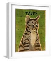 Tabby (grey)-John Golden-Framed Art Print