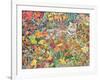 Tabby in Autumn, 1996-Hilary Jones-Framed Giclee Print