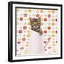 Tabby Kitten in Pink Jug-null-Framed Photographic Print