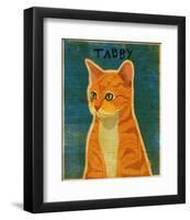 Tabby (orange)-John Golden-Framed Art Print