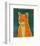 Tabby (orange)-John Golden-Framed Art Print