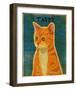 Tabby (orange)-John Golden-Framed Art Print